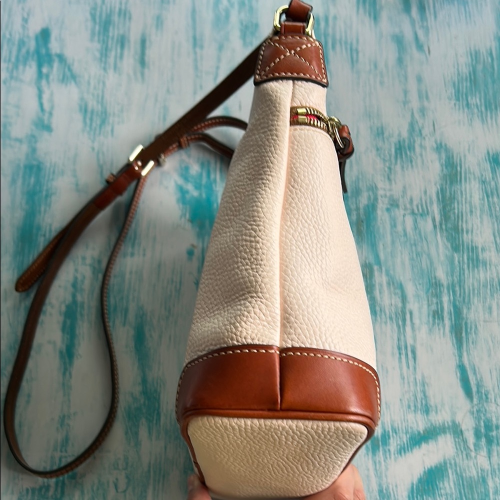 Dooney & Bourke Blush Pink and Brown Crossbody Bag - Picture 6 of 12